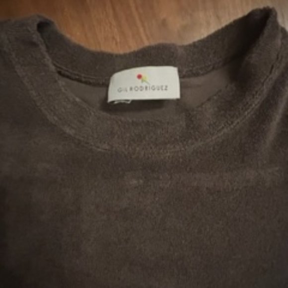 Gil Rodriguez brown terry tee, size M - Picture 3 of 3